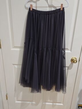 Bluivy Black Maxi Tulle Skirt